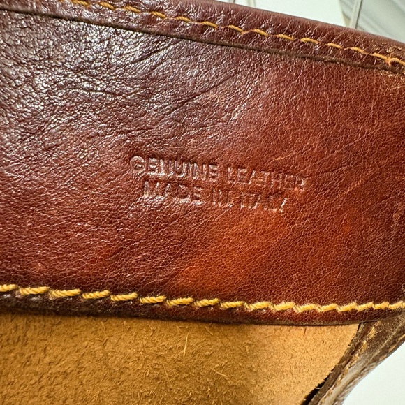 Vintage Manufactus Rome (Manufacius) Italian Leather Messenger Crossbody Bag - Picture 3 of 16